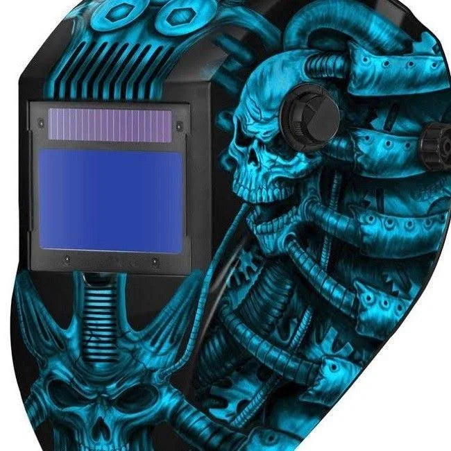 Blue Auto-Darkening Welding Helmet Y667017