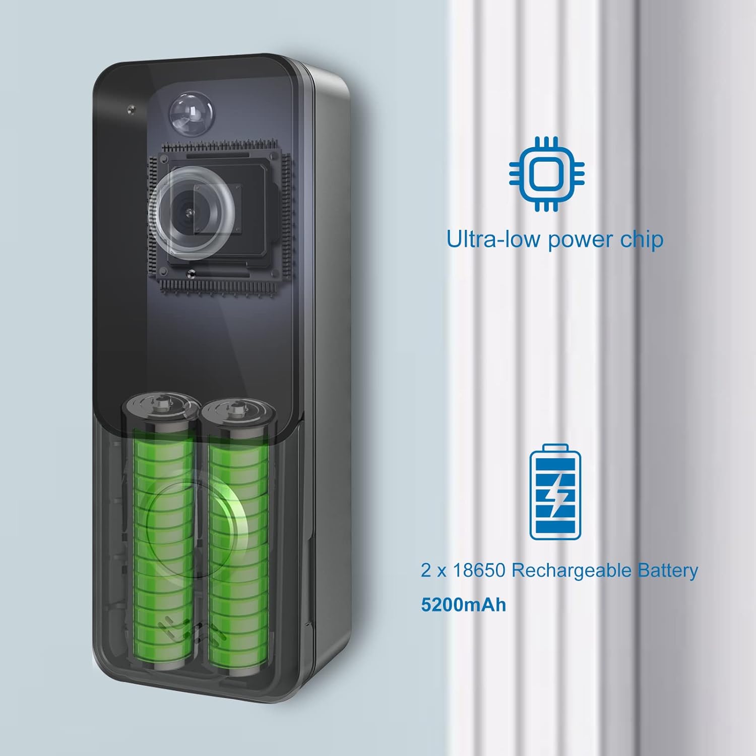 Video Doorbell Camera Wireless 1080P HD Night Vision 2-Way Audio R6045