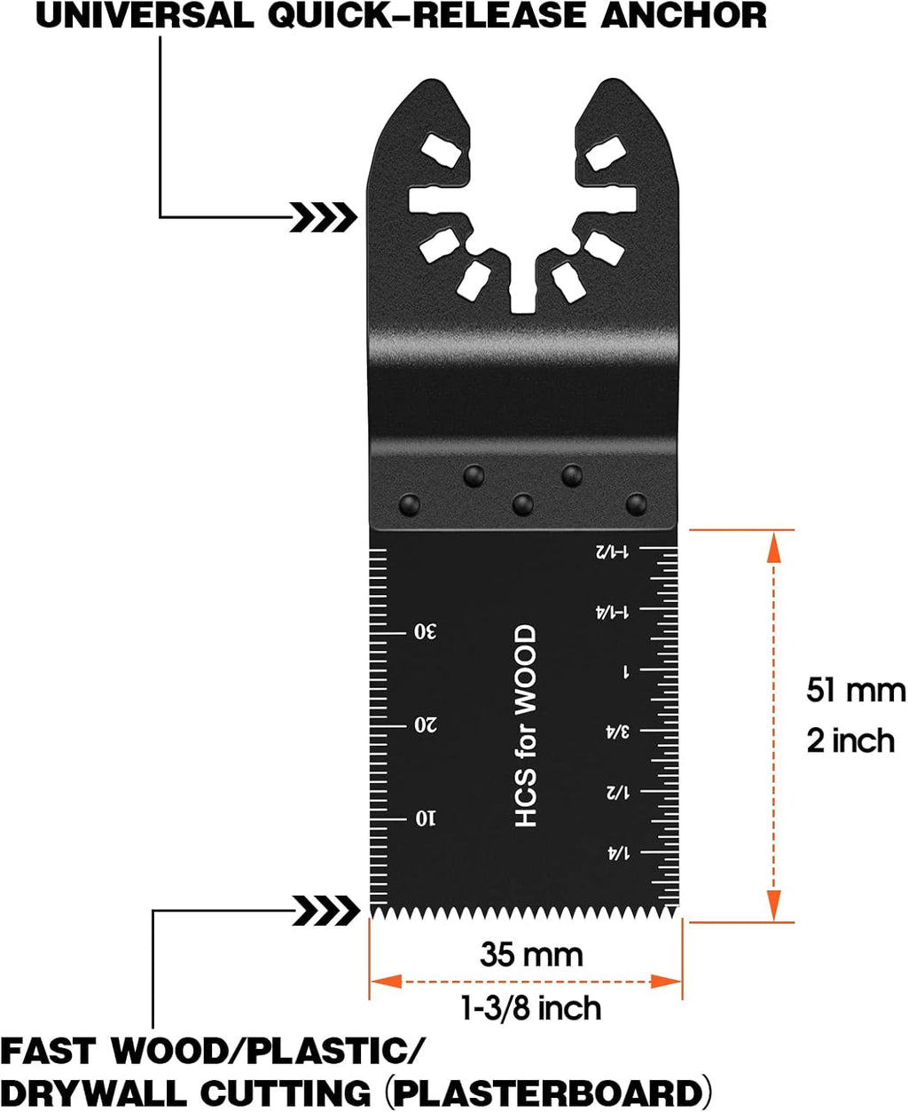 Oscillating Saw Blades Multi Tool Blades Pack of 2 K850134