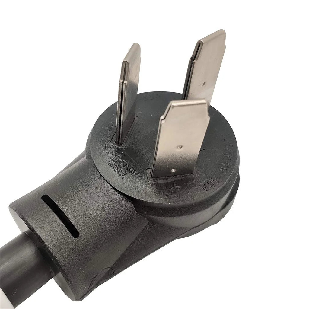10-50 Plug Male to 6-20 T-Blade Receptacle Female Adapter Cord (25FT) D472286