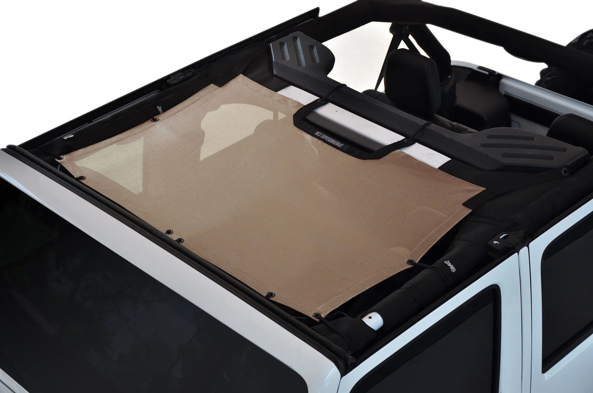 Mesh Shade Top Sunshade for Jeep Wrangler JK 2-Door and JKU 4-Door N9217