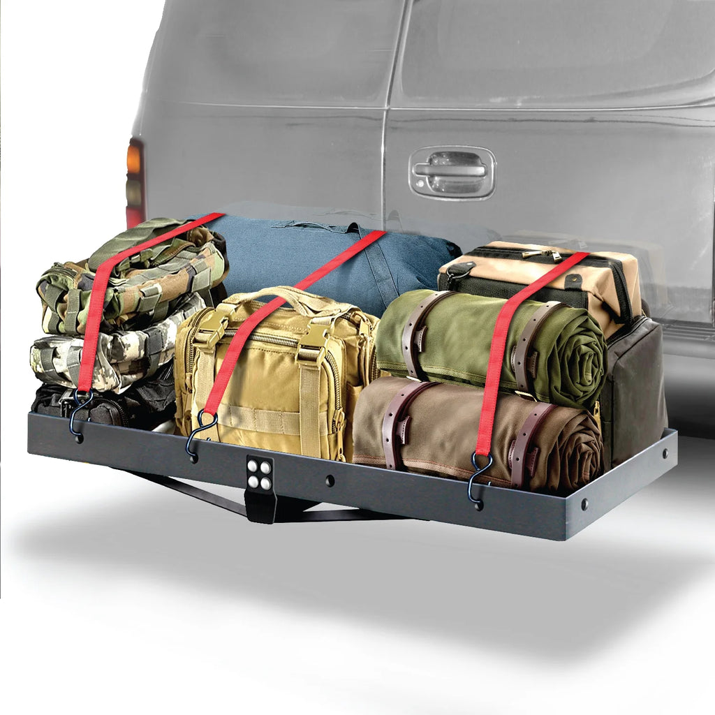 Hitch Mount 60" x 19.5" Fixed Cargo Carrier, 500 lbs T159
