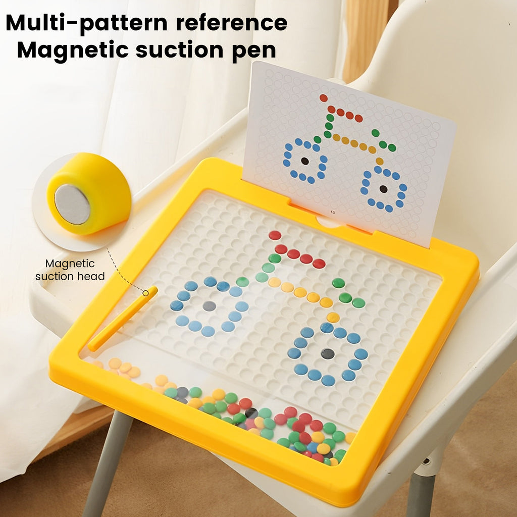Magnetic Drawing Board with 10 Double Sided Cards Educational Preschool Toy W681
