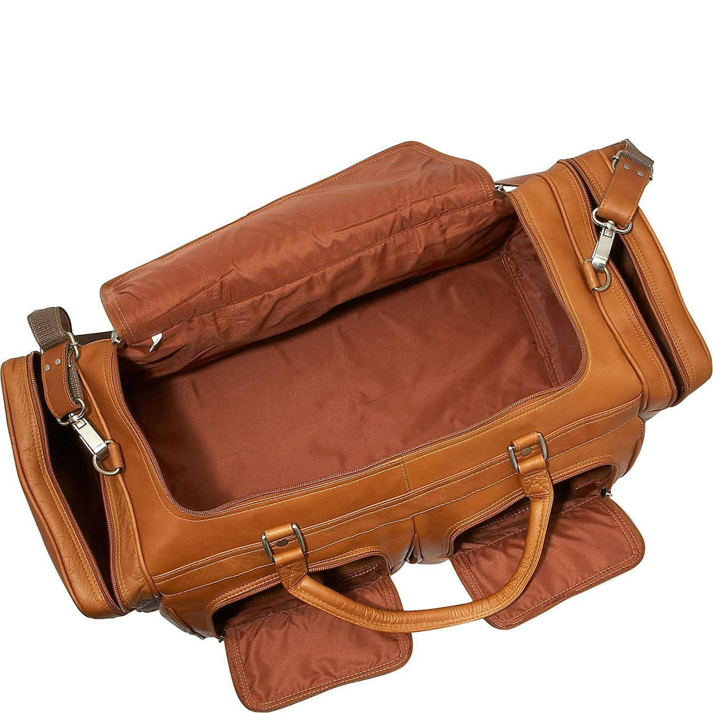 Saddle Leather Duffel with Pockets R8036