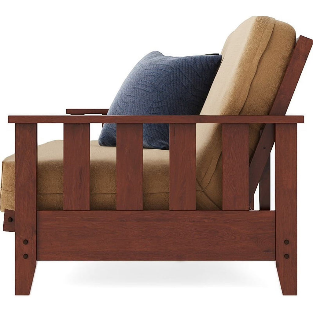 Warm Cherry Oak Futon with Cover G61781