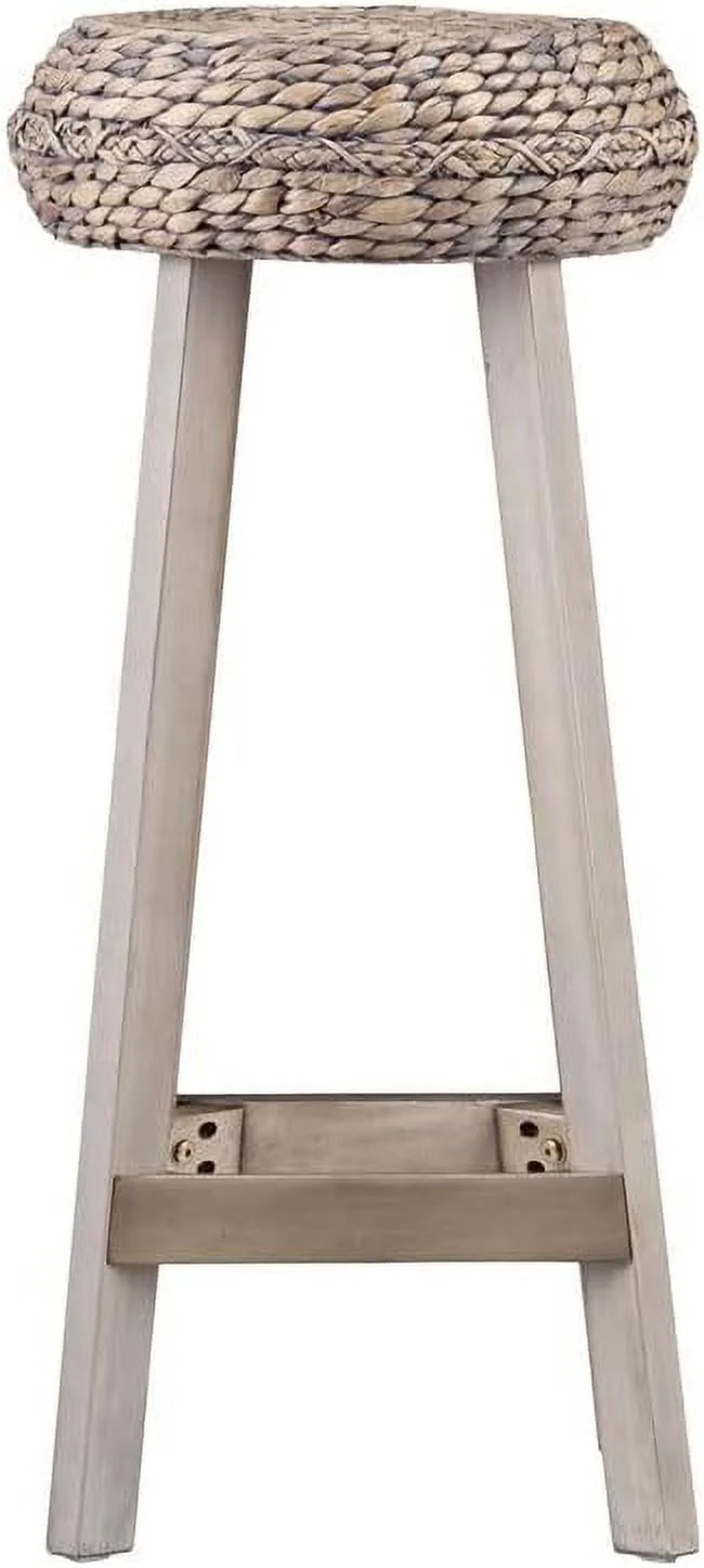Gray Backless Hyacinth Stools G302