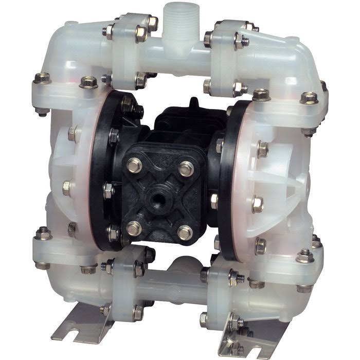 Air-Operated Double Diaphragm Pump, 1/2in. Inlet, 15 GPM, Polypropylene/Buna I5549