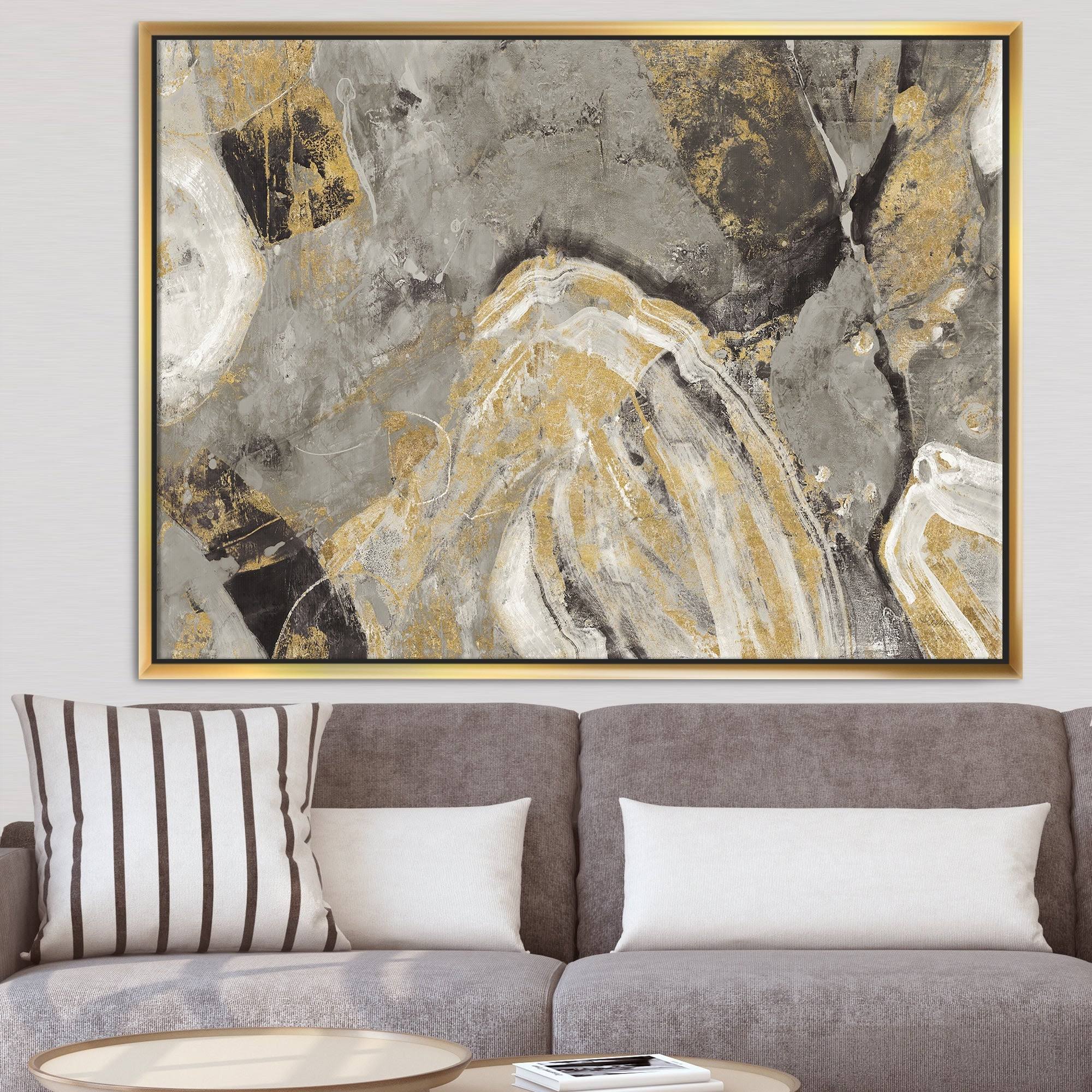 Grey Framed Canvas Z778