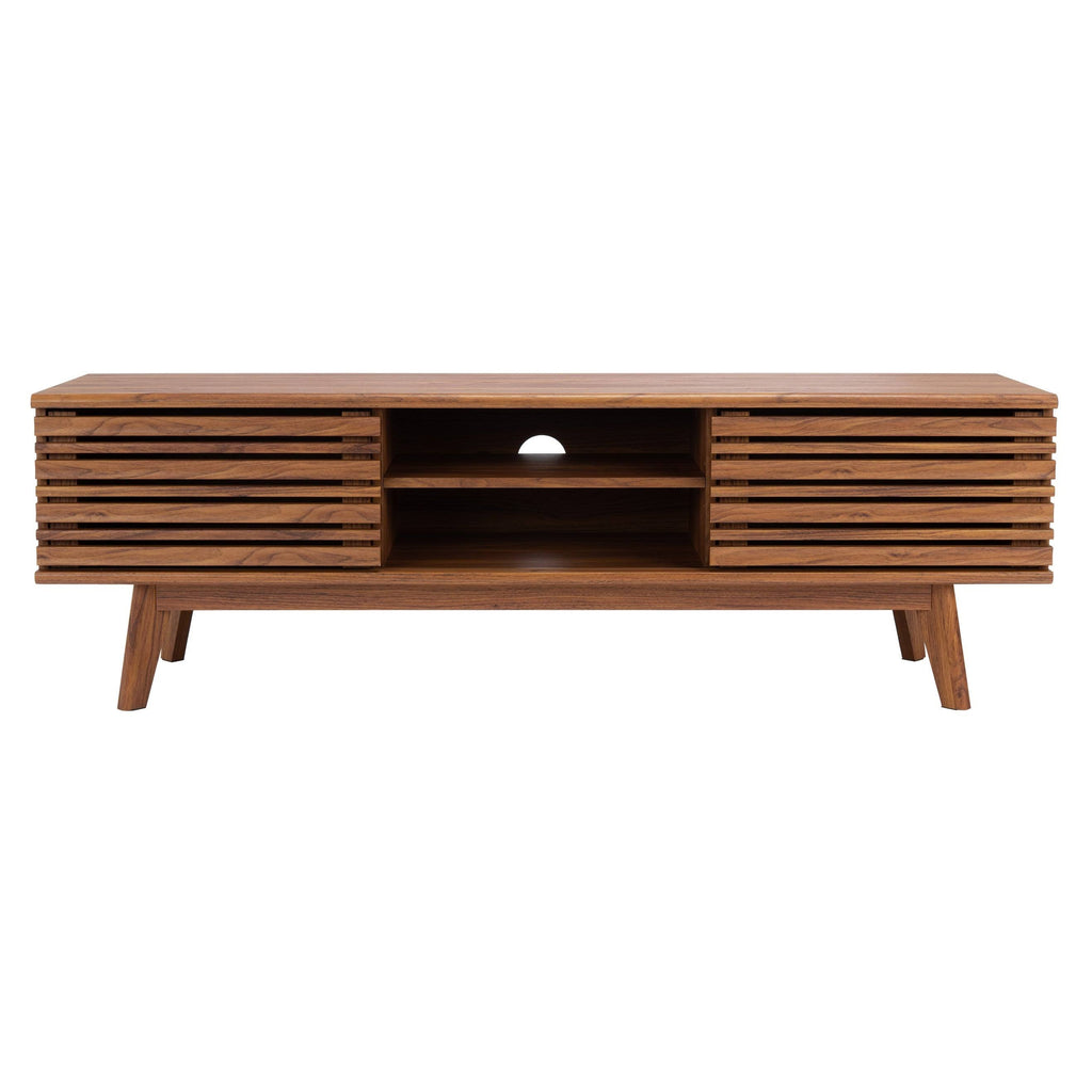 Walnut 2-Shelf Media Stand Y28241