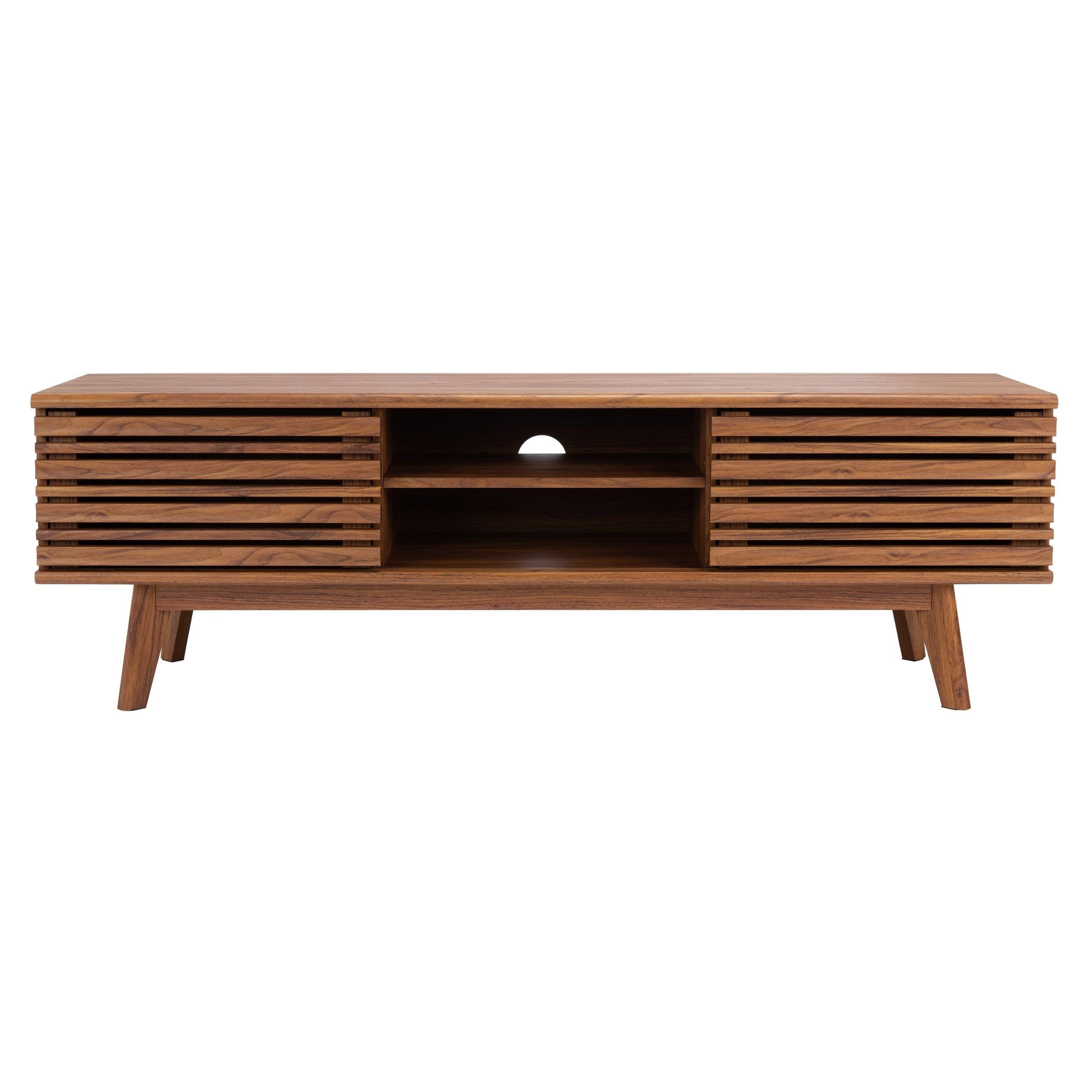 Walnut 2-Shelf Media Stand Y28241