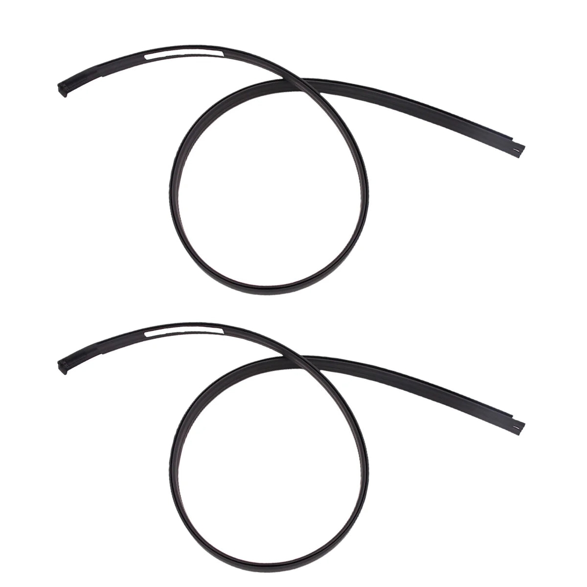 2Pcs Black Roof Drip Side Moulding Weatherstrips M87413