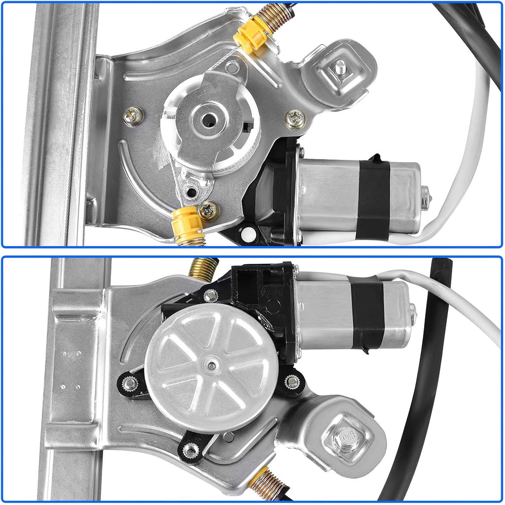 Power Window Regulator with Motor for 2004-2008 Ford F-150 Extended Cab Pickup, Front Driver Side, Pack of 2 M5341