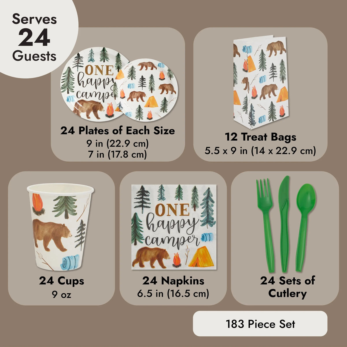 Camping-Themed Party Decorations (Serves 24) O291640