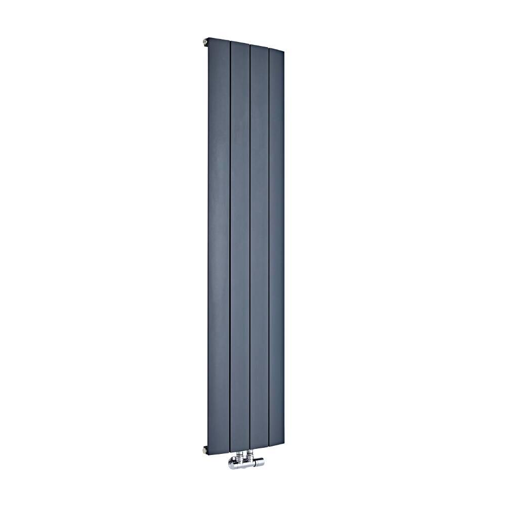 Anthracite Vertical Hot Water Radiator H33967