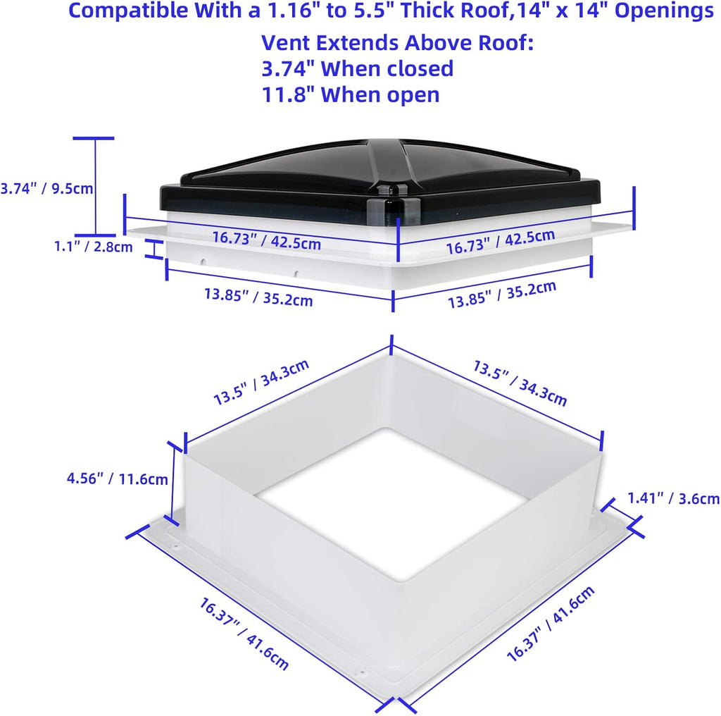 Smoke Lid RV Roof Vent Fan M631096
