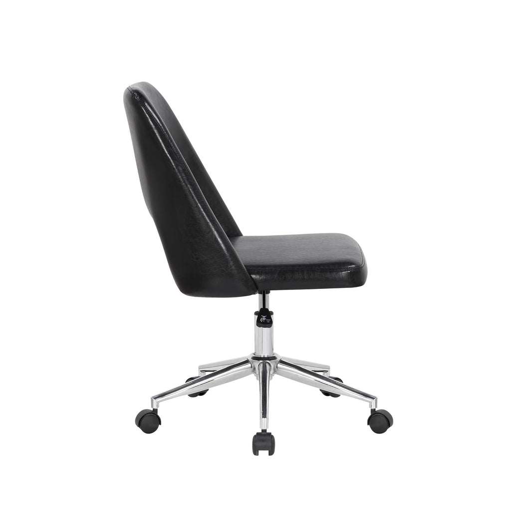 White Fabric Office Task Chair R1109