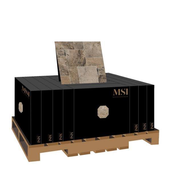 Travertine Tumbled Paver N860152