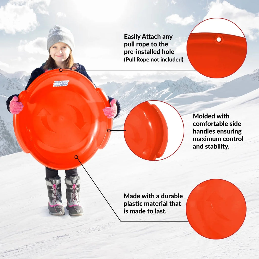 Spiral Snow Sled with Handles L126