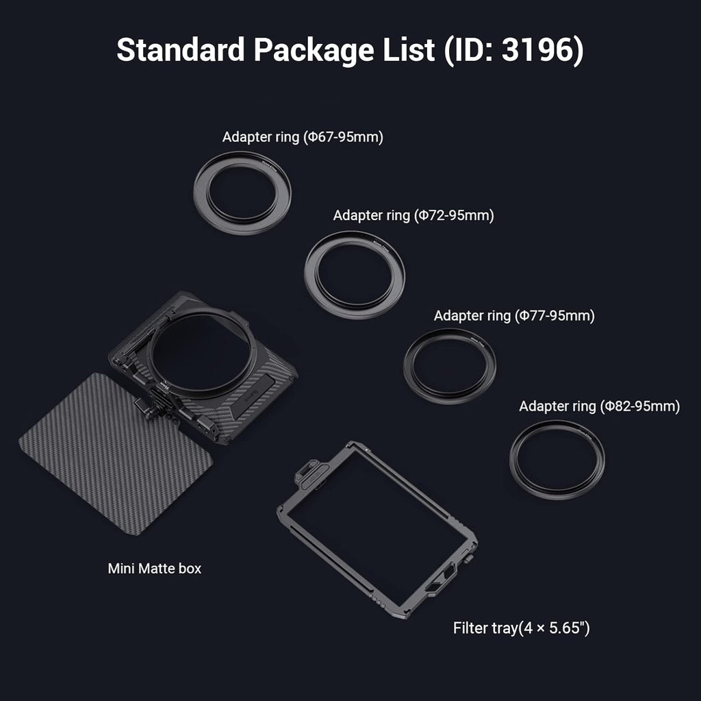 Mini Matte Box for 67mm/72mm/77mm/82mm/95mm Lenses M122