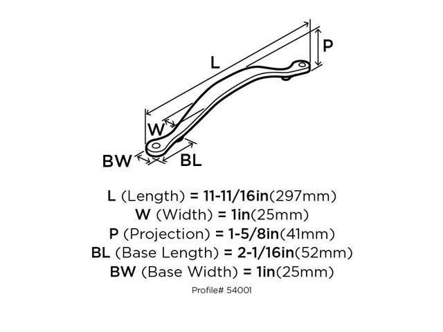 8 in Center Appliance Pull - Satin Nickel B4246