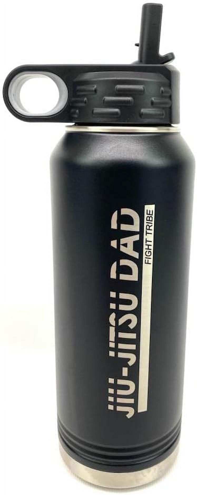 Black Powder Coated Insulated 32 Ounce Water Bottle Y12074