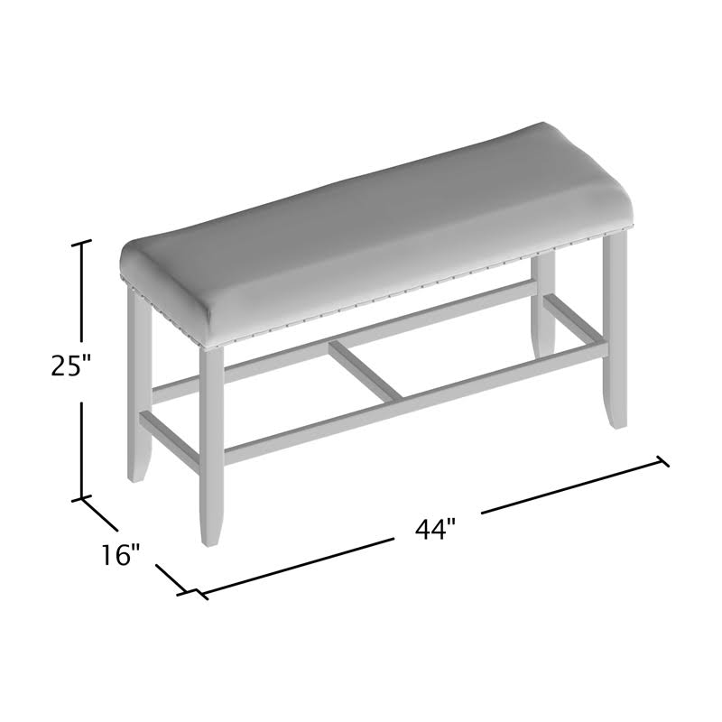 Beige Counter Height Dining Bench F849