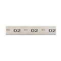 D2 High Chromium Steel Precision Ground Stock 2 in Width x 36 in Length x 5/32 in Thick Y857