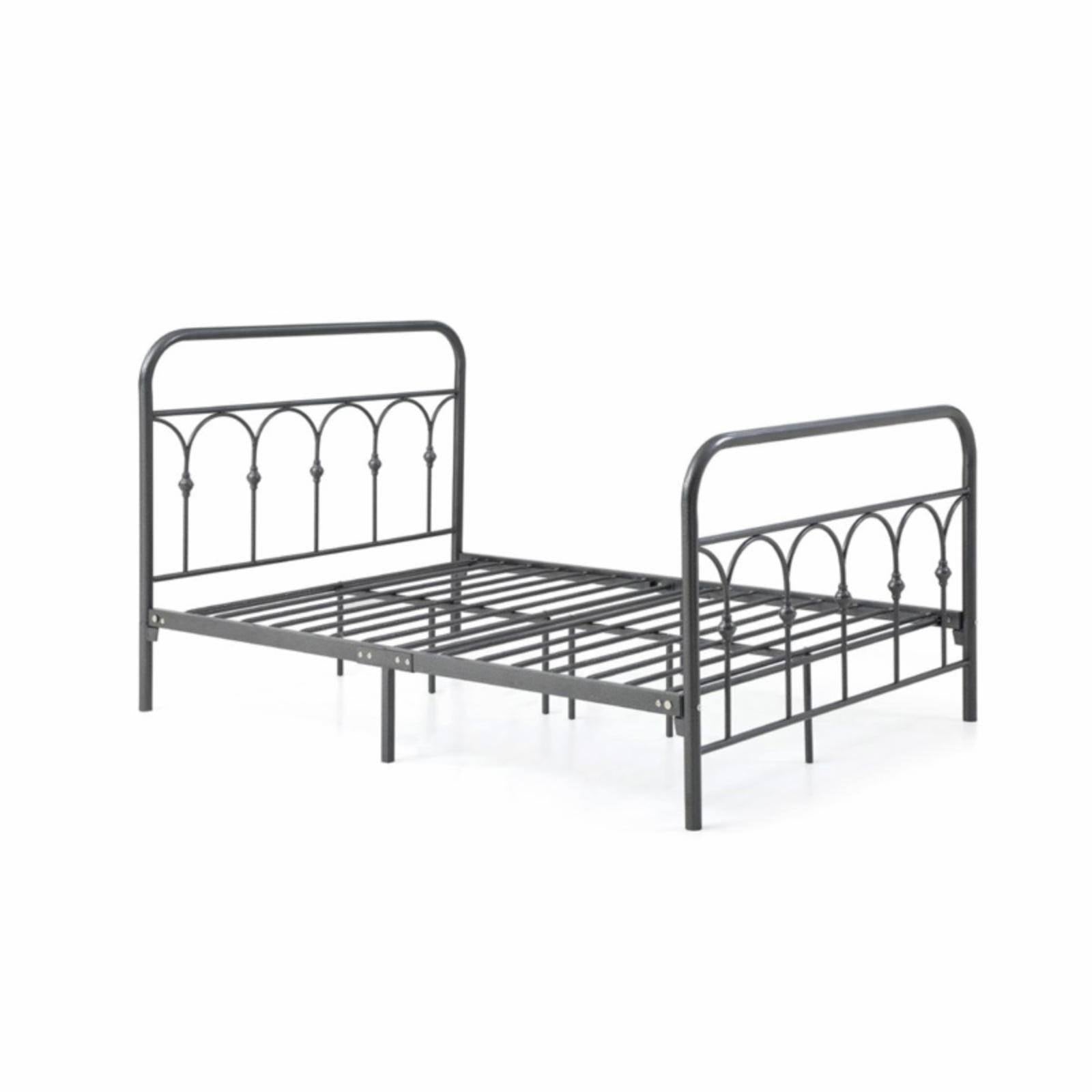 Charcoal Twin Metal Bed H273558