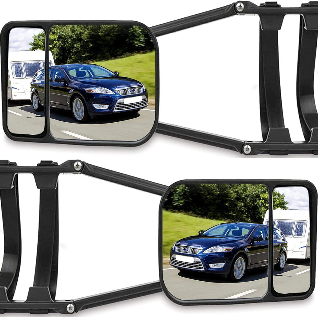 Clip On Towing Mirror Extensions, Dual Glass, Pack of 2 G226