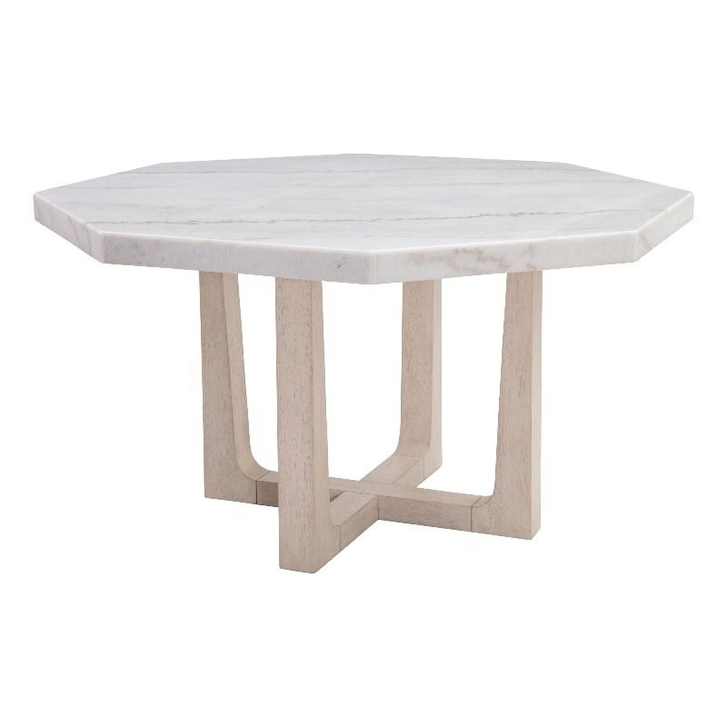 White Marble Top Wood Dining Table Z809
