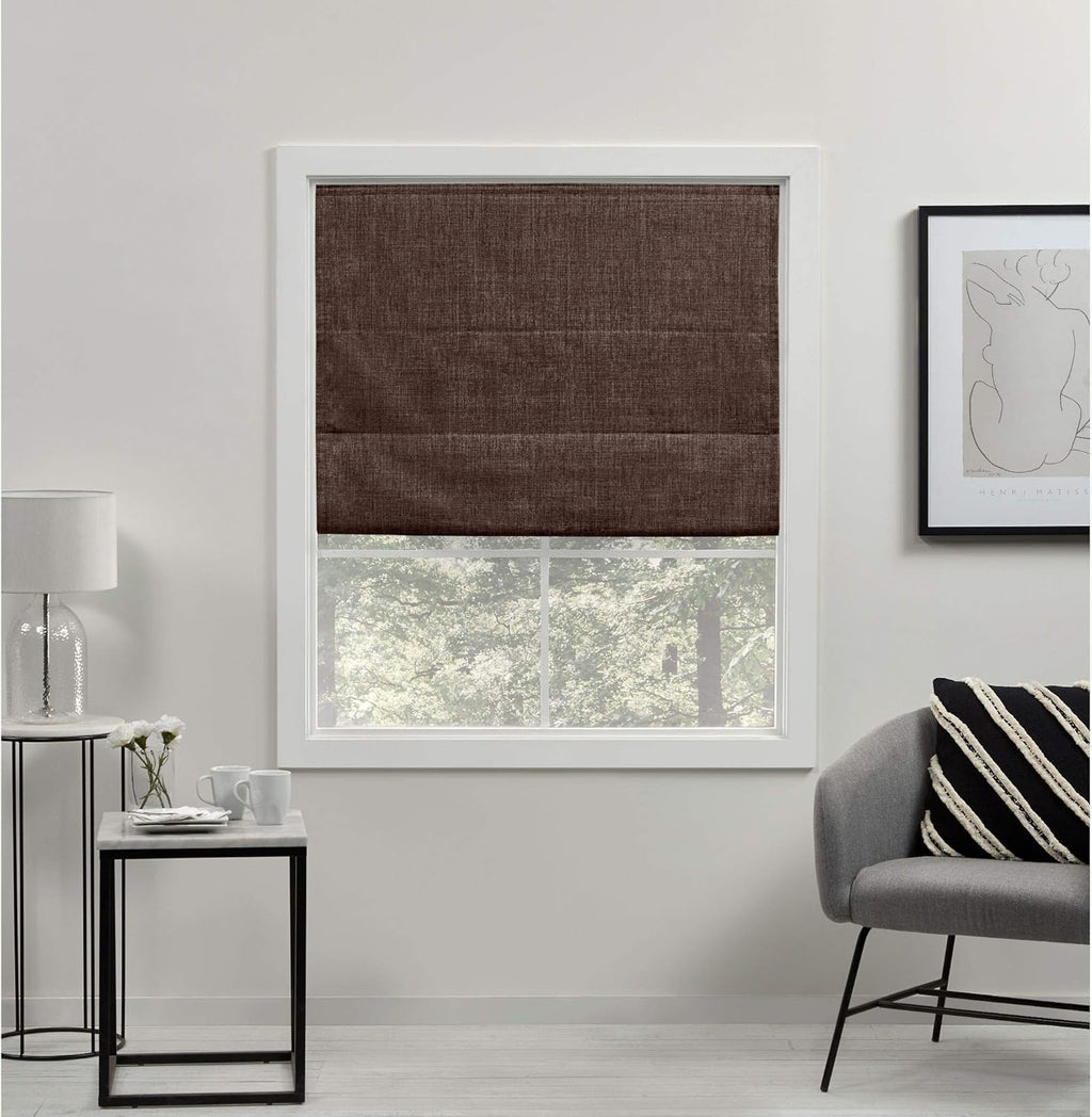 Denim Total Blackout Roman Shade J386049