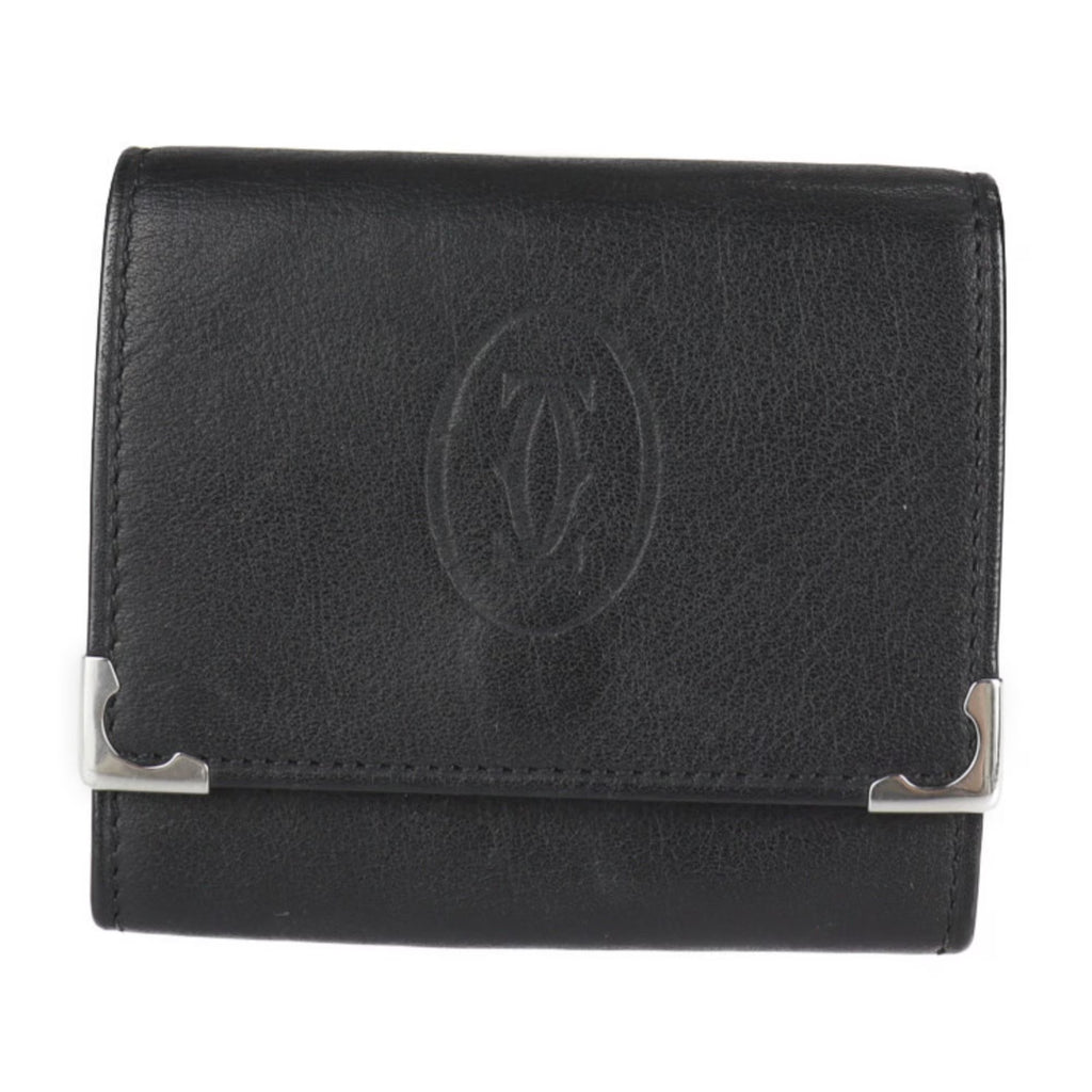 Black Leather Coin Case H1391