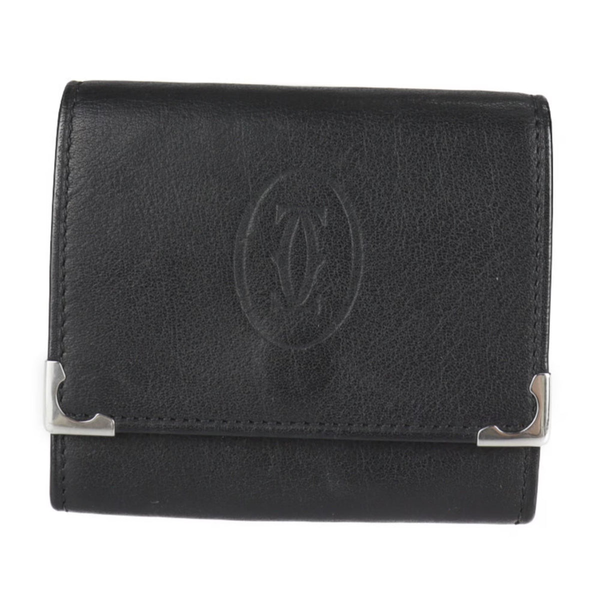Black Leather Coin Case H1391