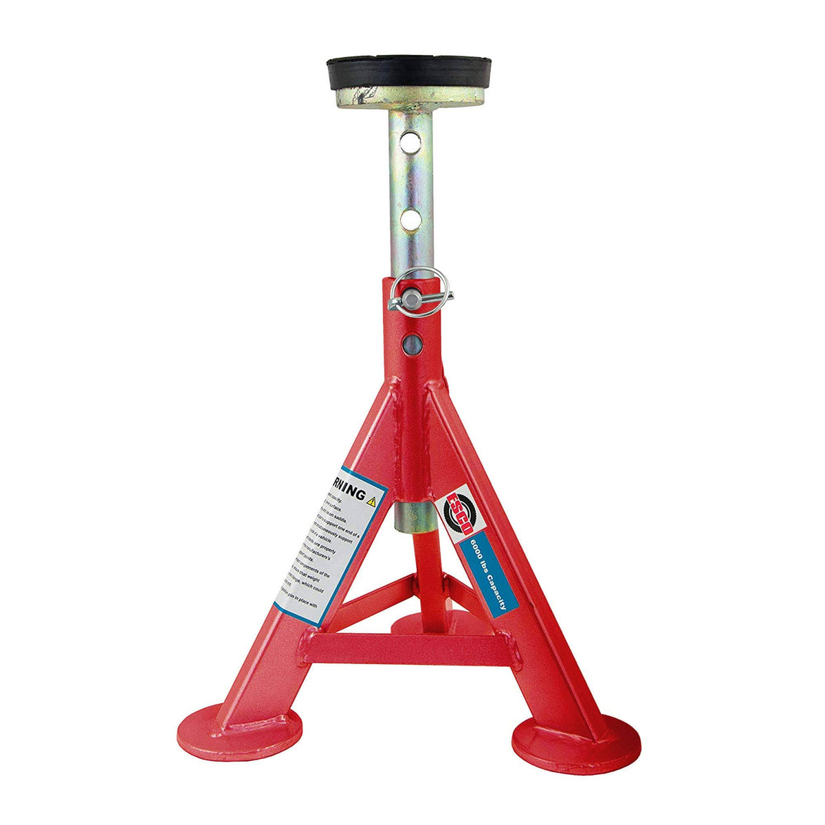 Heavy Duty 3 Ton Adjustable Jack Stand with Removable Rubber Top D7227