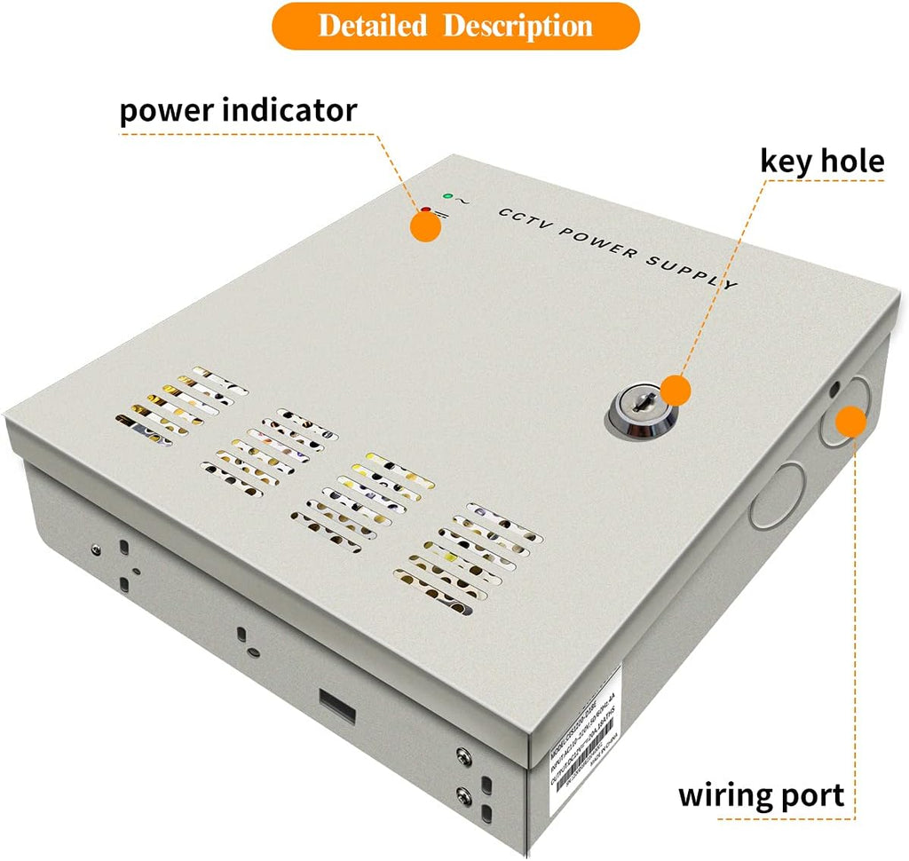 CCTV Power Supply 18 Channel 12V 20A L420
