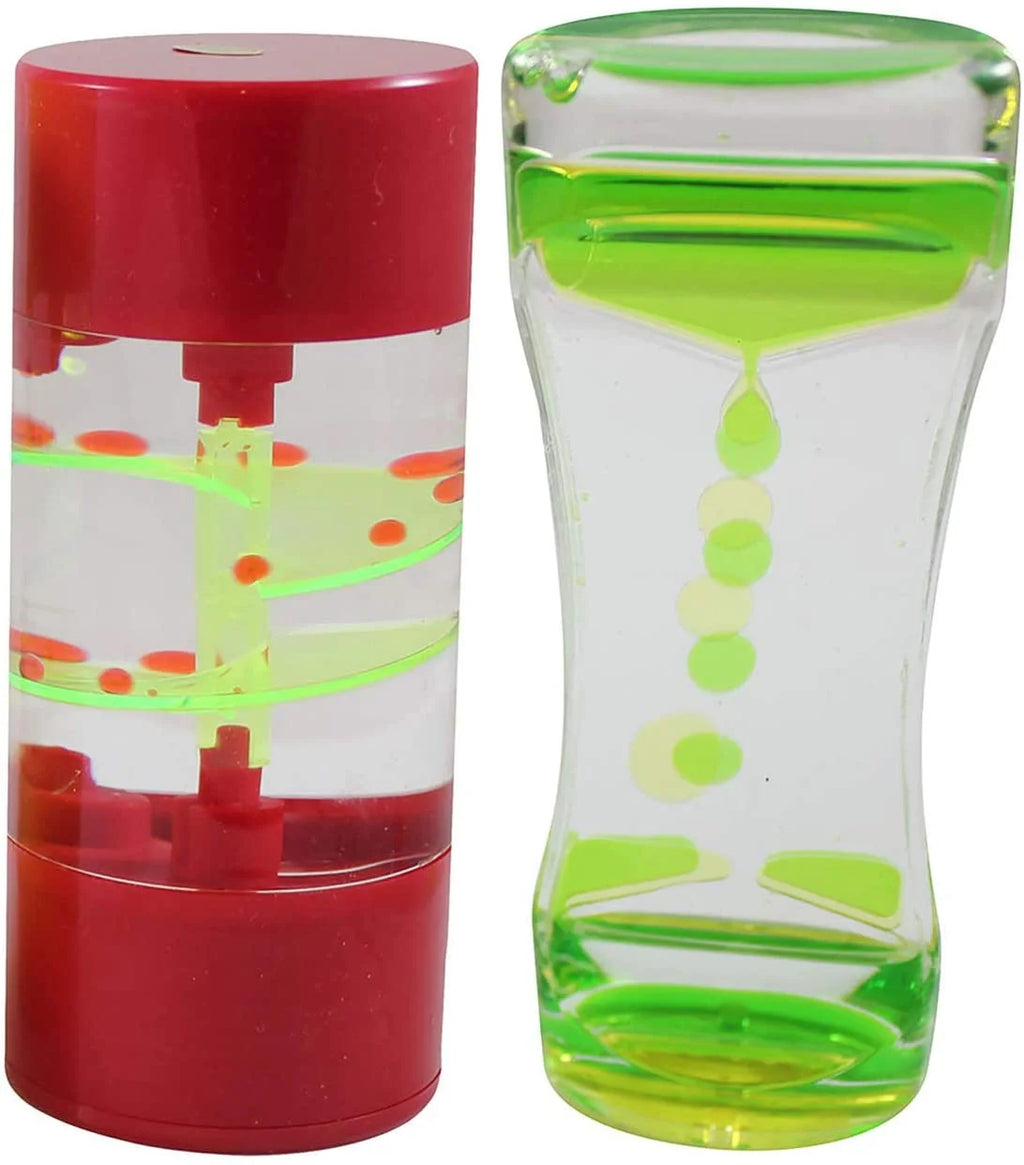 Bubble Spiral Liquid Dripping Timer Sensory Desk Toy T4201