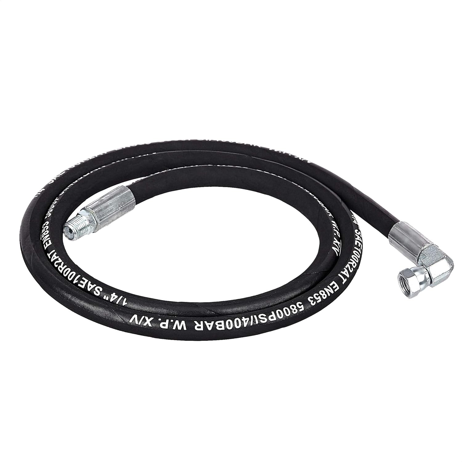 Retractable Heavy Duty Grease Hose Reel 1/4" x 50' High Pressure Hose 5800 PSI R802153