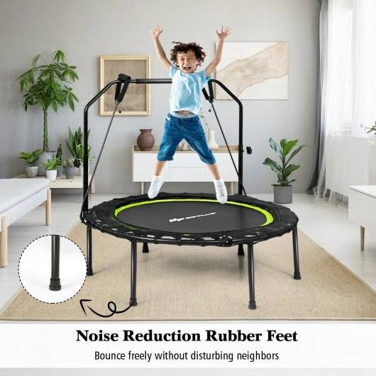 40 inch Foldable Fitness Rebounder with Resistance Bands F8303