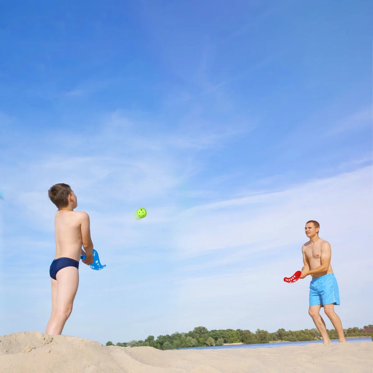Scoop Ball Game Toss & Catch Set Outdoor Sports Beach Game B570