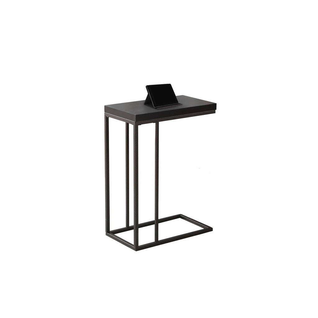 Cappuccino Particle Board Metal Accent Table R23274