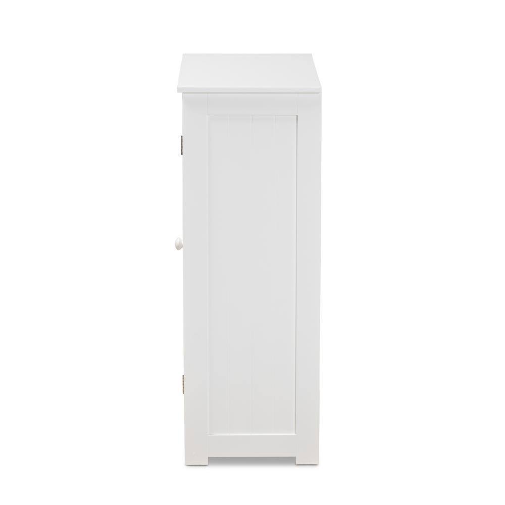 White 4-Drawer Wood Bathroom Storage Cabinet R788152