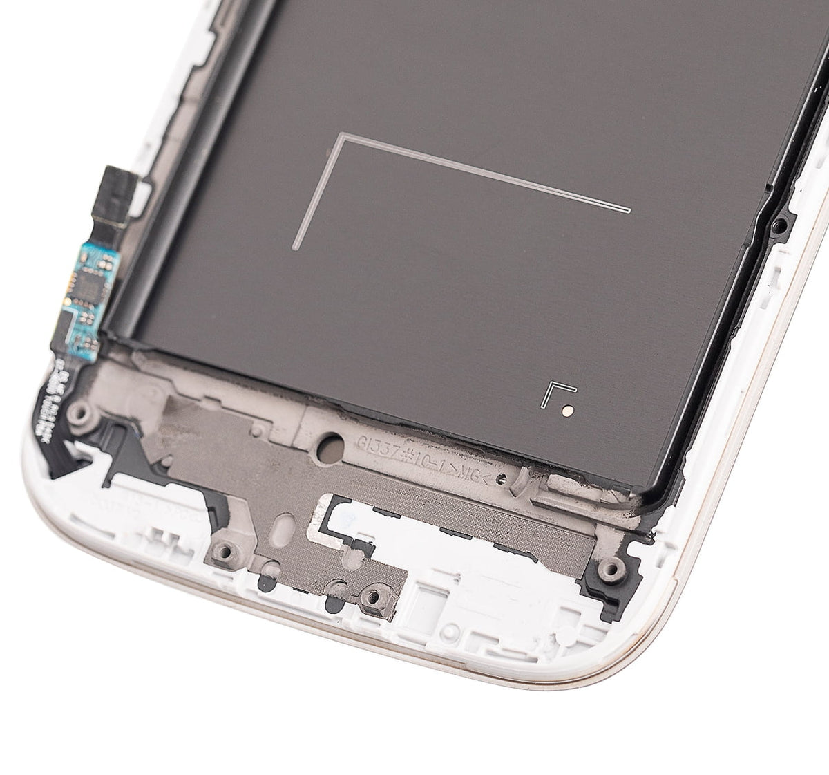 White OLED Assembly With Frame for Samsung Galaxy S4 C3938