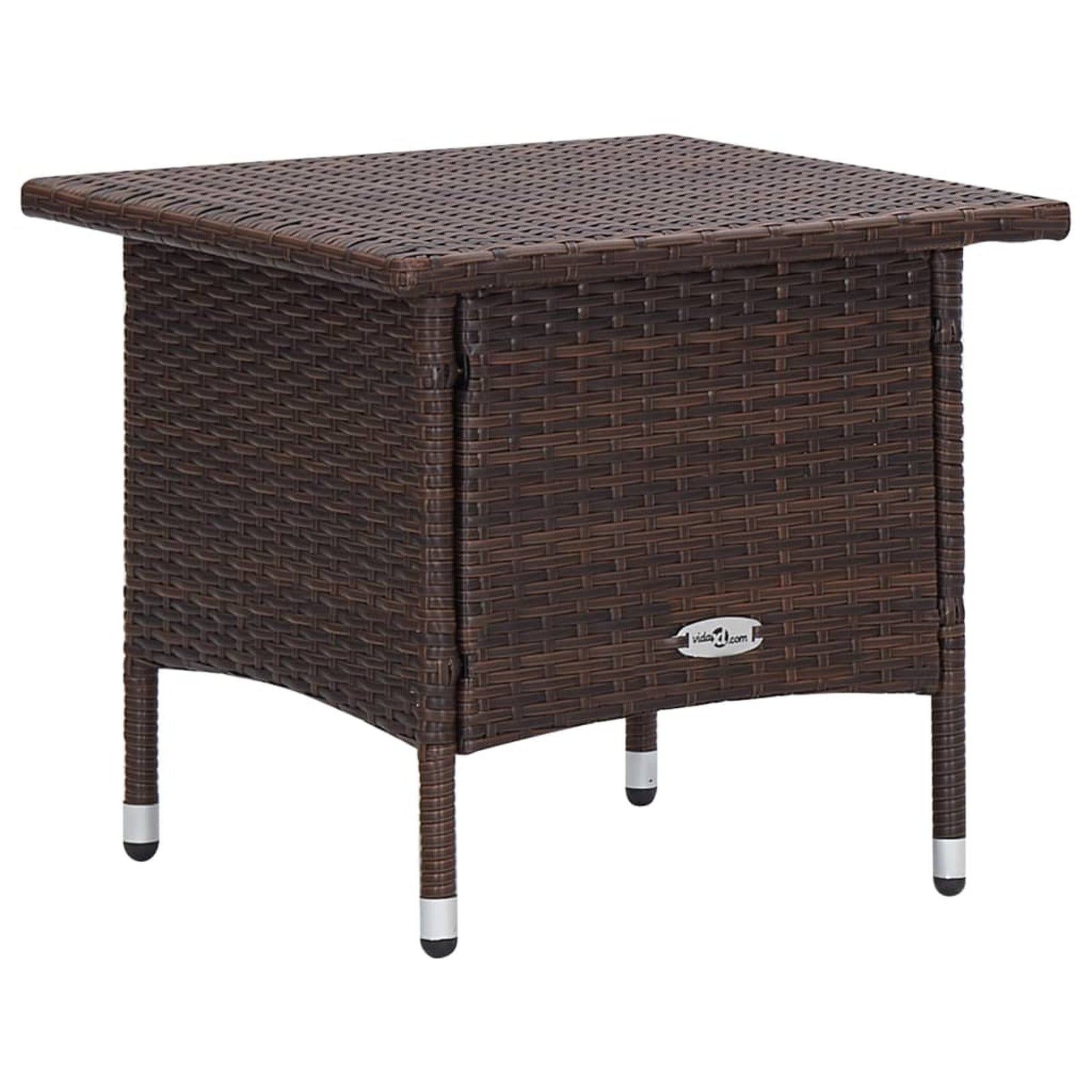3 Piece Poly Rattan Outdoor Lounge Set with Cushions and Steel Frame V302068