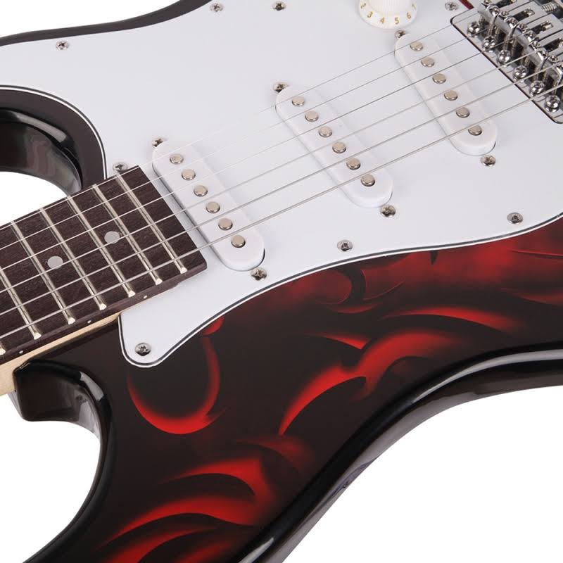 Red Electric Guitar D327