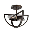 Chrome 2 Light Semi Flush Mount O212631