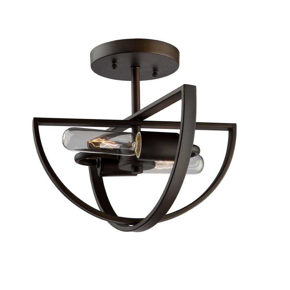 Chrome 2 Light Semi Flush Mount O212631
