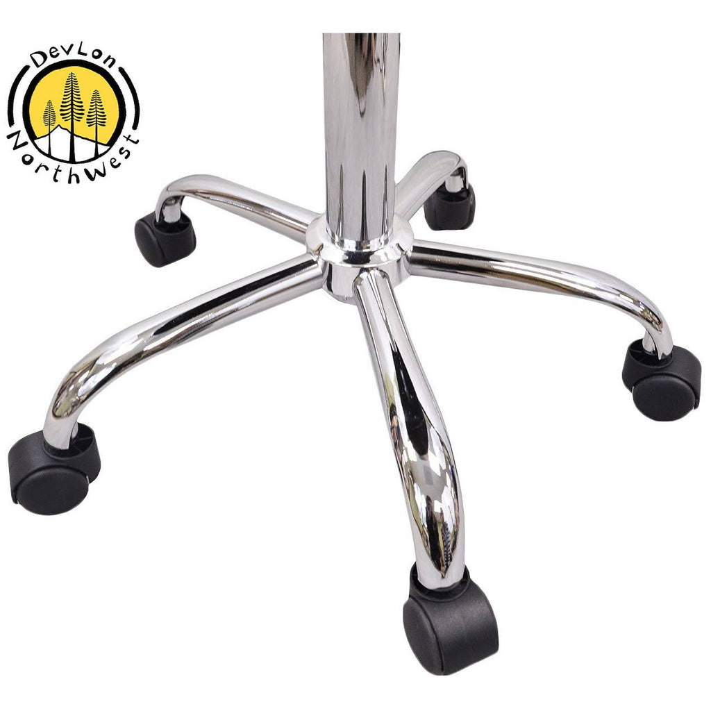 Gray Adjustable Rolling Stool D929502