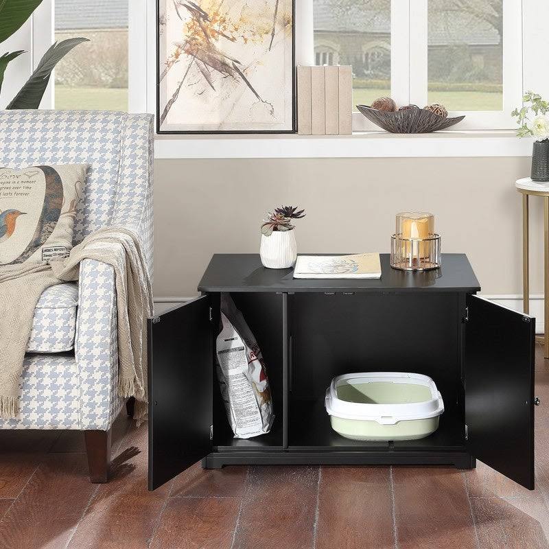 Black Kitty Litter Loo Bench Z2155