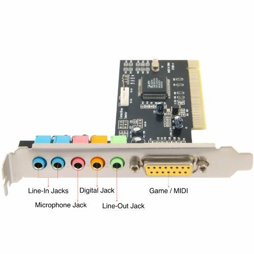 6-Channel 5.1 Surround Sound PCI Sound Card X463589