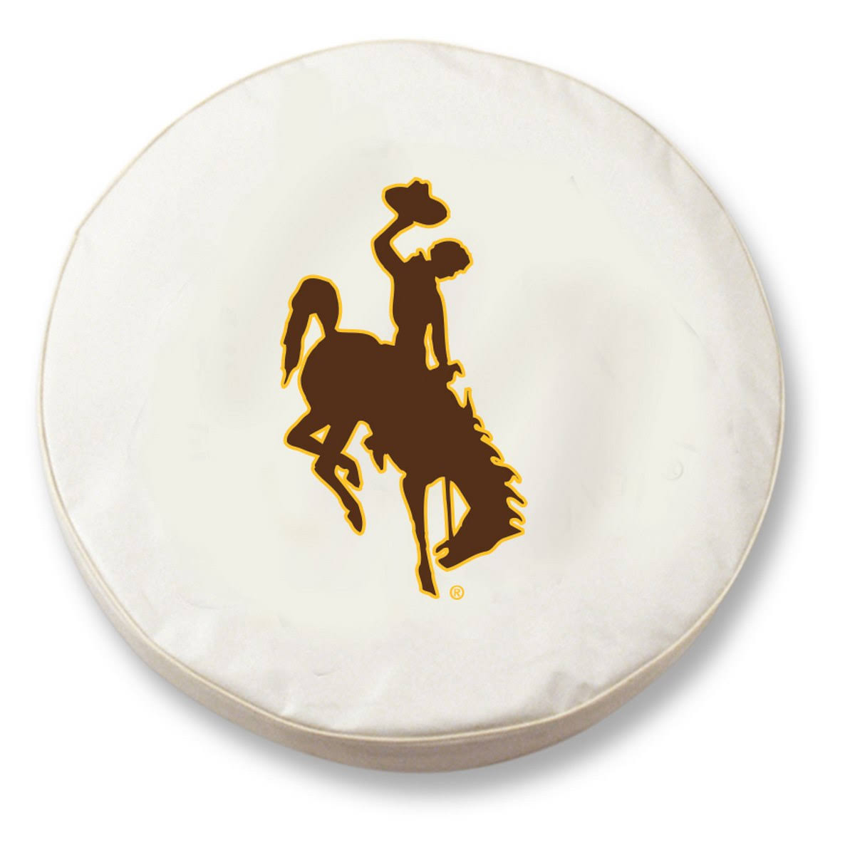 White Vinyl Fitted Spare Car Tire Cover J385550